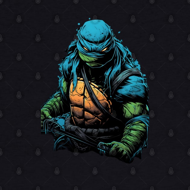 angry leonardo ninja turtle by Space wolrd